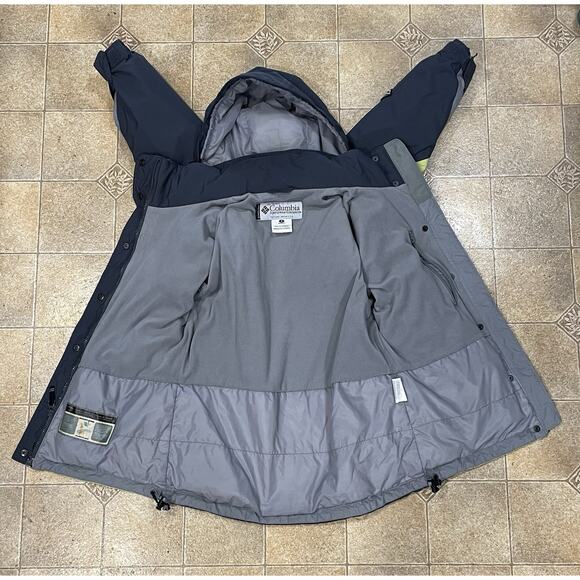 COLUMBIA SPORTSWEAR Waterproof Green/Gray Jacket With Hood Women's Size Small - Picture 5 of 15